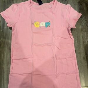 GAP Kids Pink Tee with Colorful Logo